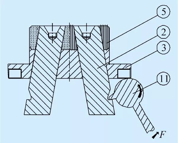 雙斜孔異形硬質合金產品直接壓制成型模具的設計